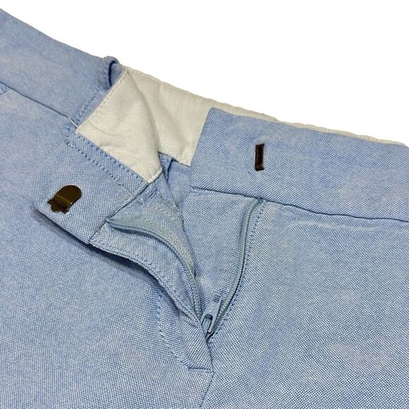 J.Crew Classic Chino Shorts Womens 2 Blue Oxford Cloth Preppy School Vacation 3" - Picture 4 of 13